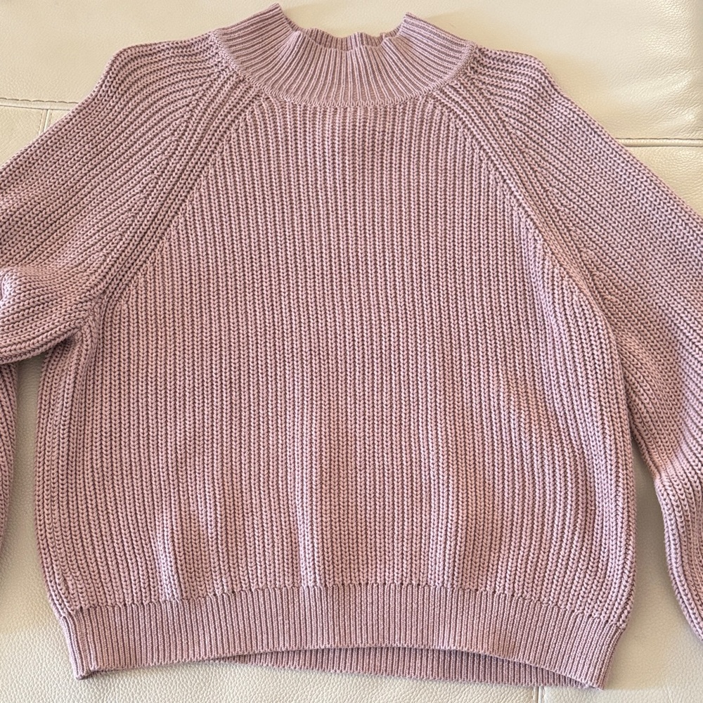 Gap NWT Women's Dusty Pink Mock Neck Knit Sweater